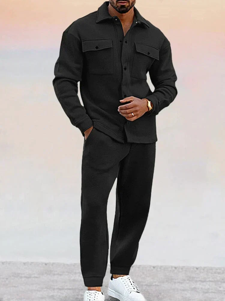 Men's Fitted Blazer and Trouser Suit Set for Formal Events 8