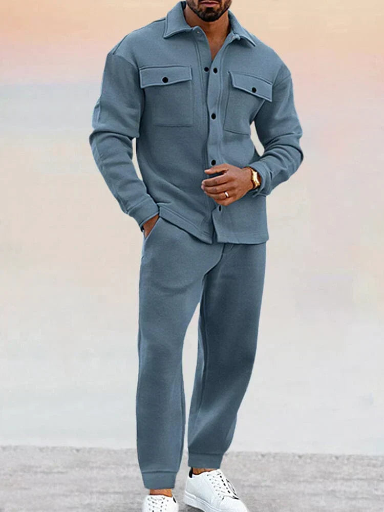 Men's Fitted Blazer and Trouser Suit Set for Formal Events 9