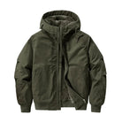 Men's Fleece-Lined Hooded Bomber Jacket 0