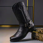 Men's Genuine Leather Vintage-Style Boots with Cushioned Insoles 1
