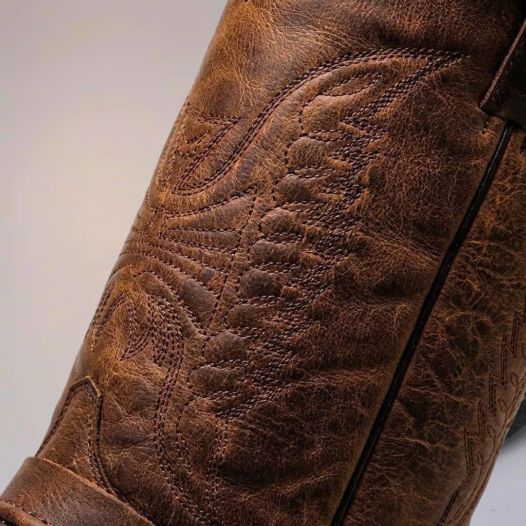 Men's Genuine Leather Vintage-Style Boots with Cushioned Insoles 3
