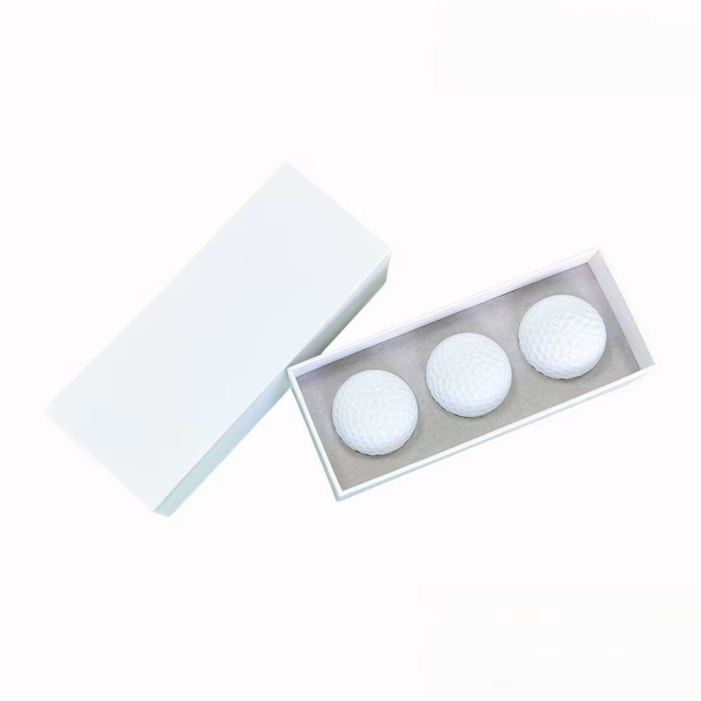 Men's Golf Ball Set with Durable Surlyn Cover and Synthetic Rubber Core, 3 Balls with Storage Box 5