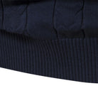 Men's Half-Zip Sweater with Stand Collar and Nordic Pattern 7