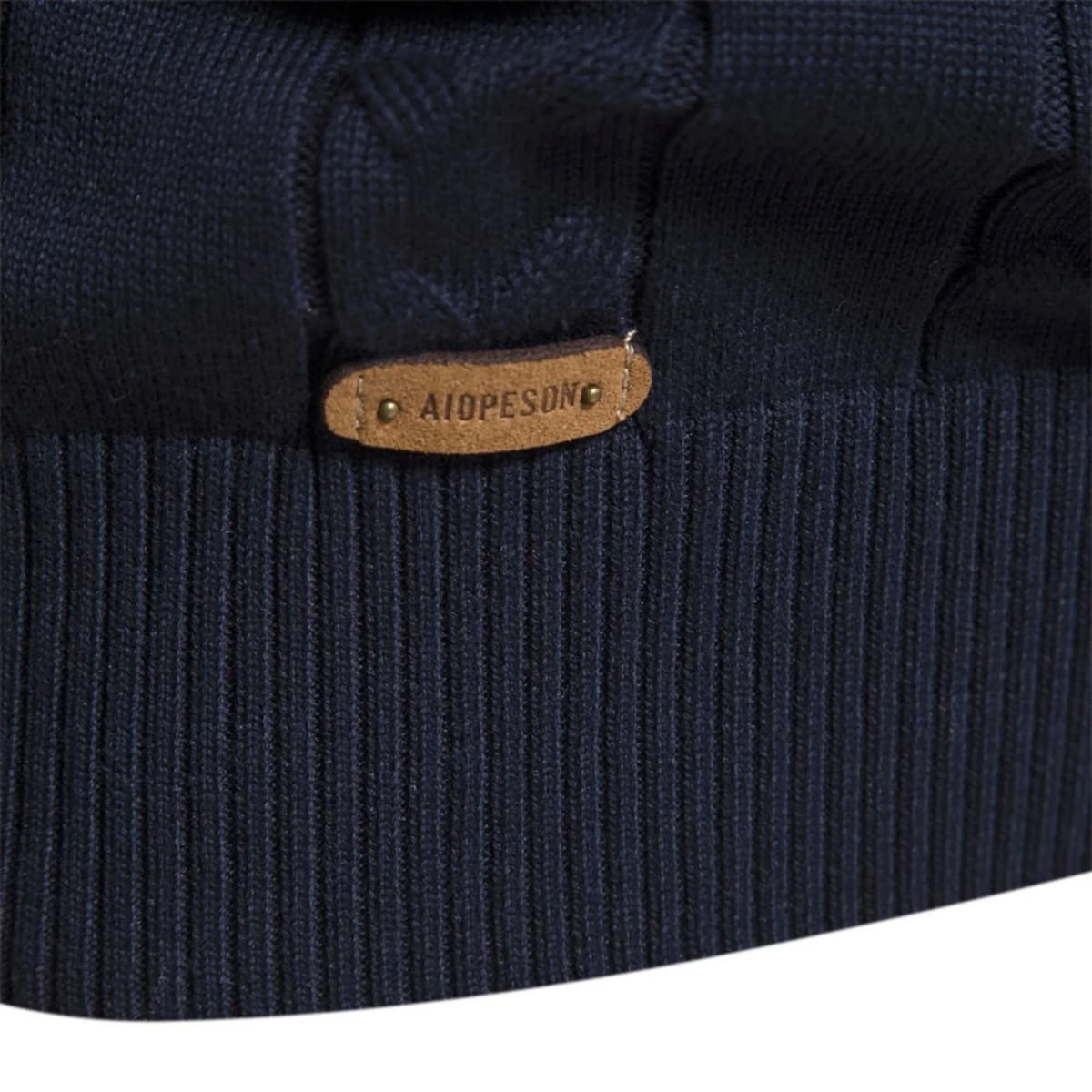 Men's Half-Zip Sweater with Stand Collar and Nordic Pattern 8