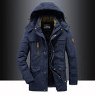 Men's Heavy-Duty Winter Jacket with Warm Hood and Structured Fit 3