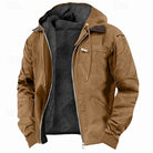 Men's Hooded Fleece-Lined Jacket with Full-Zip Closure 1