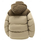 Men's Hooded Puffer Jacket with Two-Tone Design and Insulating Padding 0