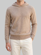 Men's Hooded Pullover Sweater with Ribbed Cuffs and Hem 3