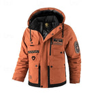 Men's Hooded Utility Jacket with Weather-Resistant Insulation 6
