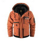 Men's Hooded Utility Jacket with Weather-Resistant Insulation 7