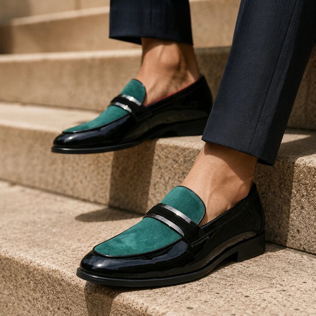 Men's Italian Leather Loafers with Refined Design for Smart Casual and Formal Wear 1