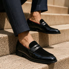 Men's Italian Leather Loafers with Refined Design for Smart Casual and Formal Wear 3