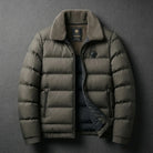 Men's Lightweight Down-Insulated Jacket with Fleece-Lined Collar 4
