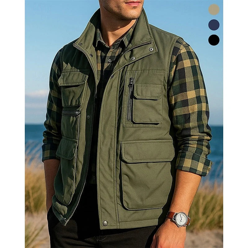 Men's Lightweight Multi-Pocket Utility Vest 1