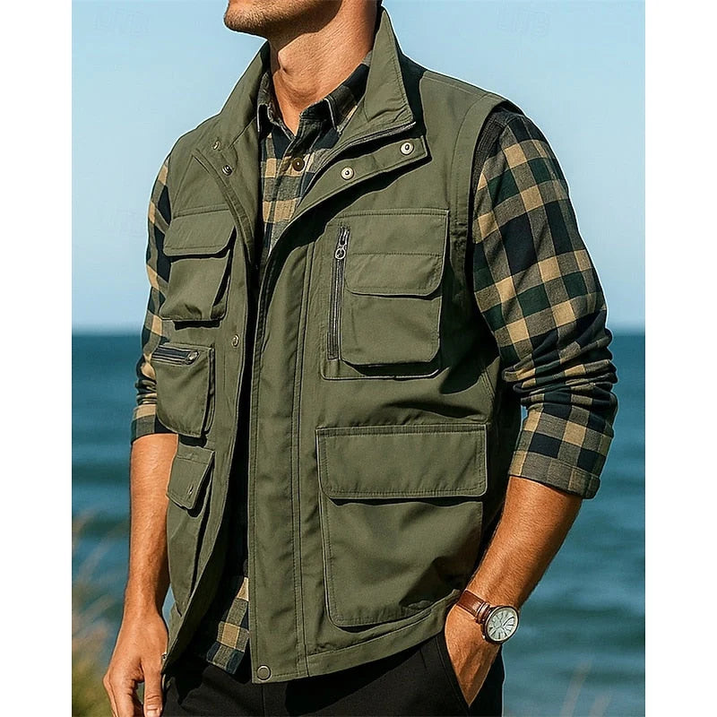 Men's Lightweight Multi-Pocket Utility Vest 3