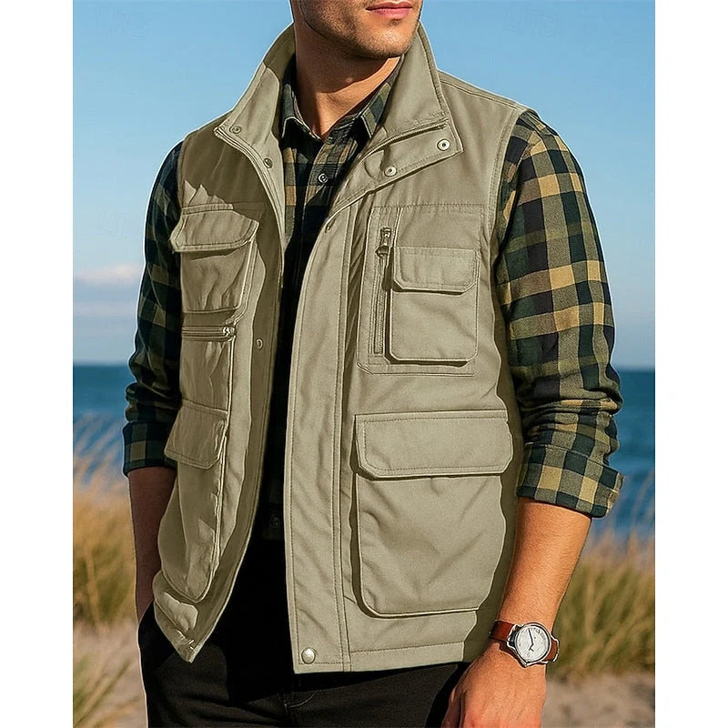 Men's Lightweight Multi-Pocket Utility Vest 4