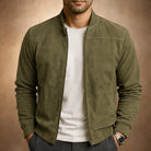 Men's Lightweight Suede-Style Bomber Jacket 1