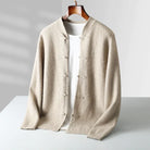 Men's Mandarin Collar Toggle Knit Cardigan 5