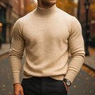 Men's Merino Wool Semi-Turtleneck Sweater 4