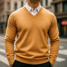 Men's Merino Wool V-Neck Sweater 1