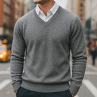 Men's Merino Wool V-Neck Sweater 3