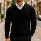 Men's Merino Wool V-Neck Sweater 7