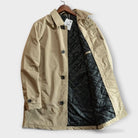 Men's Mid-Length Button-Front Overcoat with Point Collar and Side Pockets 6