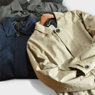 Men's Mid-Length Button-Front Overcoat with Point Collar and Side Pockets 8