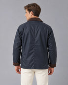 Men's Oil-Waxed Nylon Barn Jacket with Corduroy Collar 4