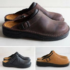 Men's Orthopedic Leather Clogs with Supportive Insole for All-Day Comfort 5
