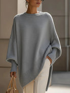 Men's Oversized Knit Crewneck Sweater with Ribbed Trim 6
