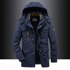 Men's Padded Parka with Detachable Hood and Fleece Lining 6