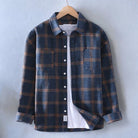 Men's Plaid Button-Down Flannel Shirt Relaxed Fit with Chest Pockets 0
