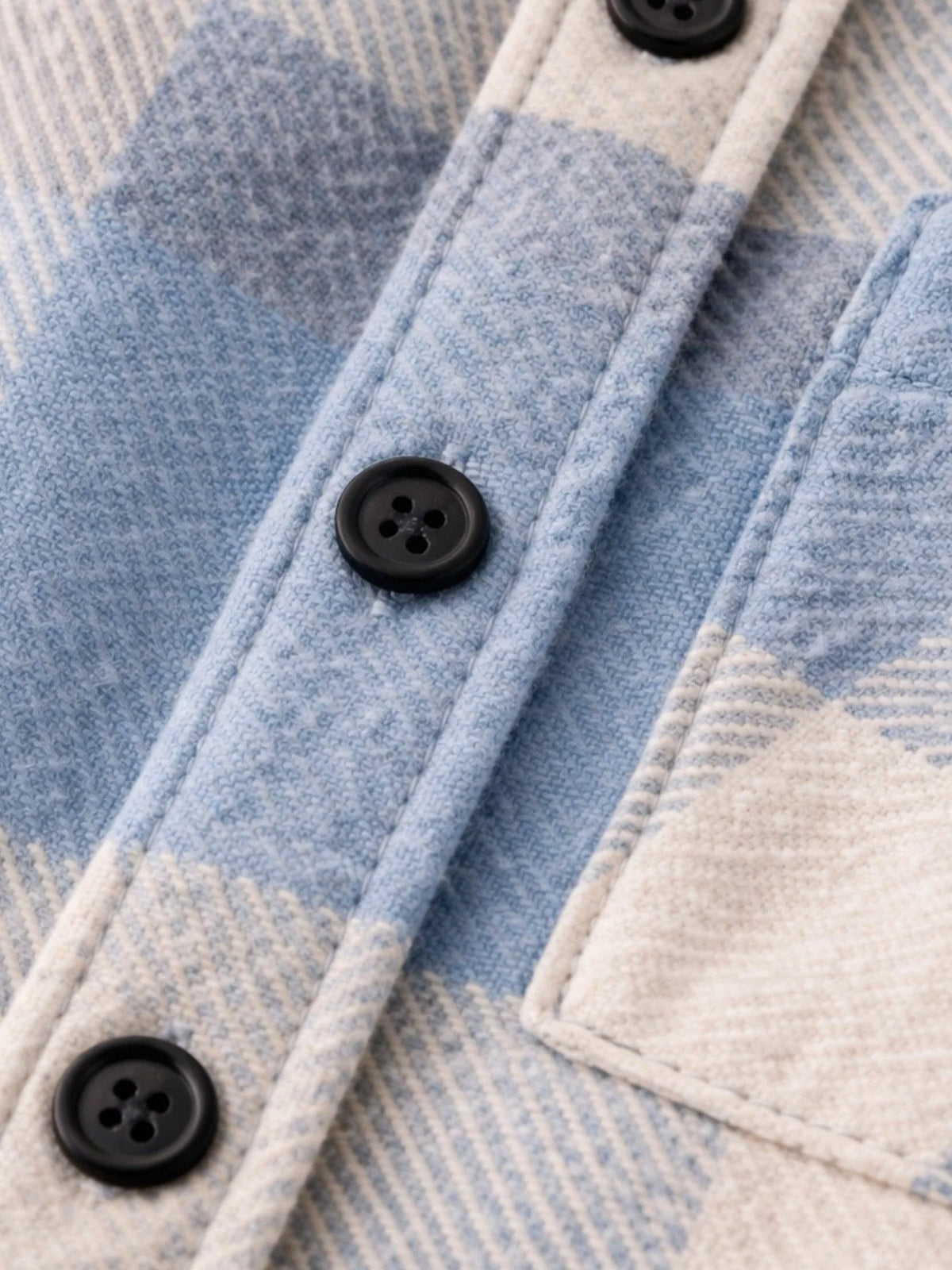 Men's Plaid Flannel Relaxed-Fit Overshirt Jacket 5