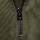 Men's Quarter-Zip Ribbed Knit Sweater with Fleece Lining 7