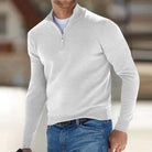 Men's Quarter Zip Pullover with Relaxed Fit and Adjustable Closure 1