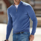 Men's Quarter Zip Pullover with Relaxed Fit and Adjustable Closure 2