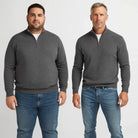 Men's Quarter Zip Pullover with Relaxed Fit and Adjustable Closure 8