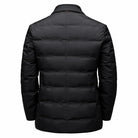 Men's Quilted Blazer Jacket with Padded Insulation and High Collar 1