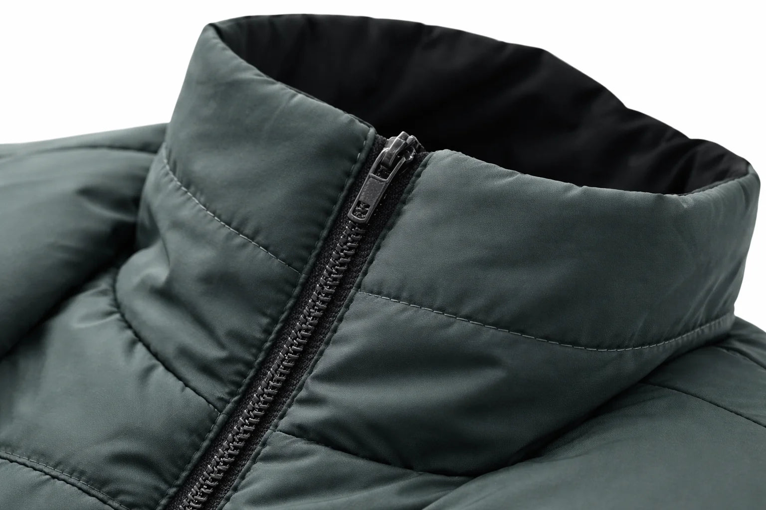 Men's Quilted Blazer Jacket with Padded Insulation and High Collar 5