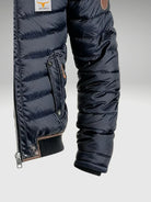 Men's Quilted Bomber Puffer Jacket with Zip Front and Pockets 2