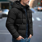 Men's Quilted Hooded Puffer Jacket with Insulation 2
