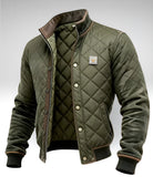 Men's Quilted Jacket with Vintage Detailing and Functional Pockets - 2