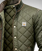 Men's Quilted Jacket with Vintage Detailing and Functional Pockets - 3
