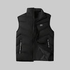 Men's Quilted Puffer Vest with Stand Collar and Side Pockets 5