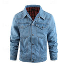 Men's Rugged Everyday Snap-Button Jacket with Soft Checked Lining 10