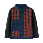 Men's Rugged Everyday Snap-Button Jacket with Soft Checked Lining 11