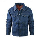 Men's Rugged Everyday Snap-Button Jacket with Soft Checked Lining 5