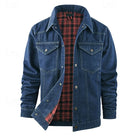 Men's Rugged Everyday Snap-Button Jacket with Soft Checked Lining 6