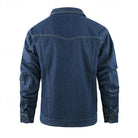 Men's Rugged Everyday Snap-Button Jacket with Soft Checked Lining 8